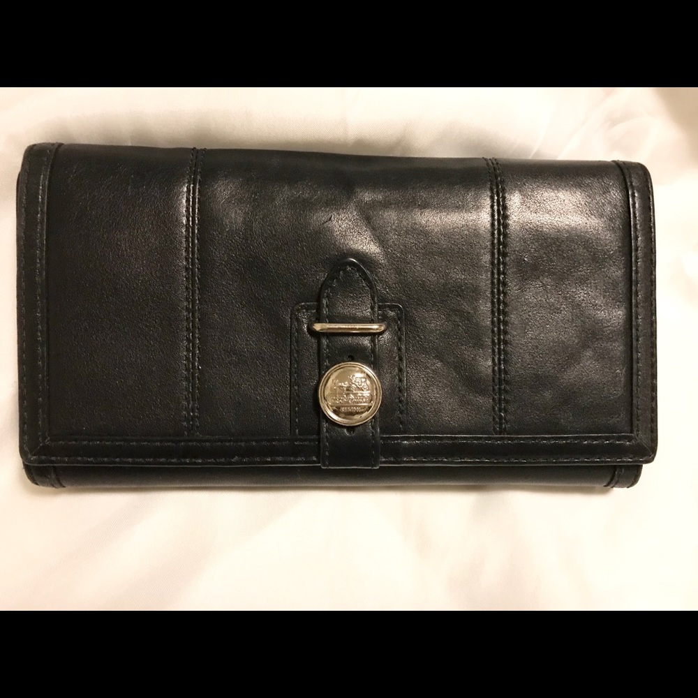 Coach Black Leather Wallet